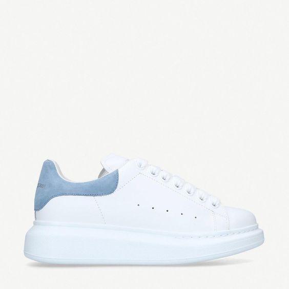 Alexander McQueen white baby blue