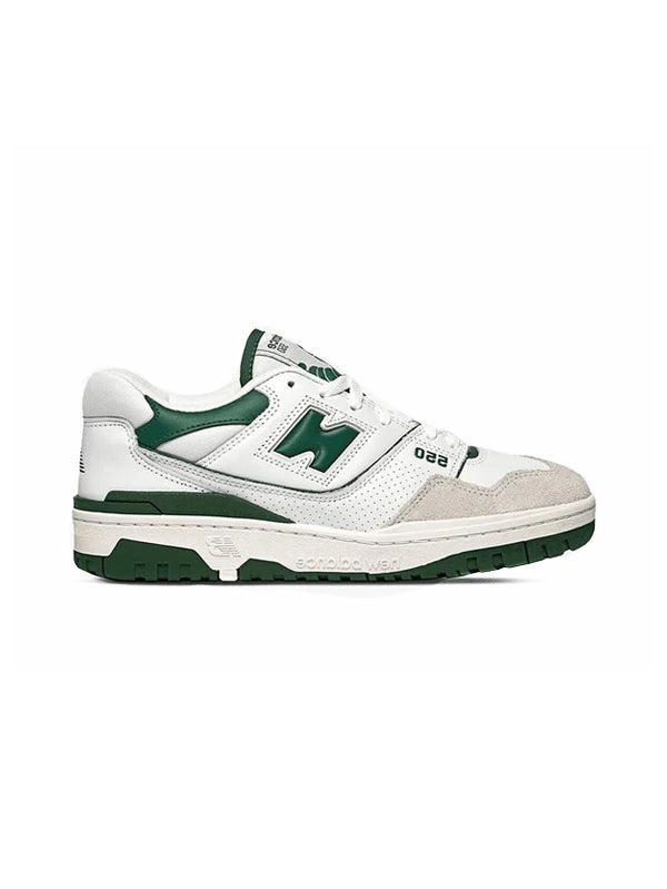 New Balance 550 White/ Team Forest Green