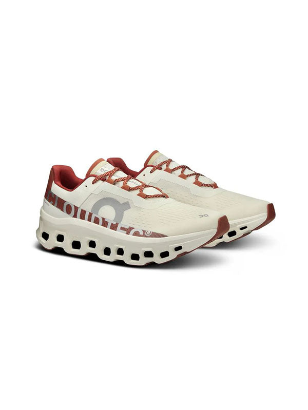 On Cloud Monster White/Red